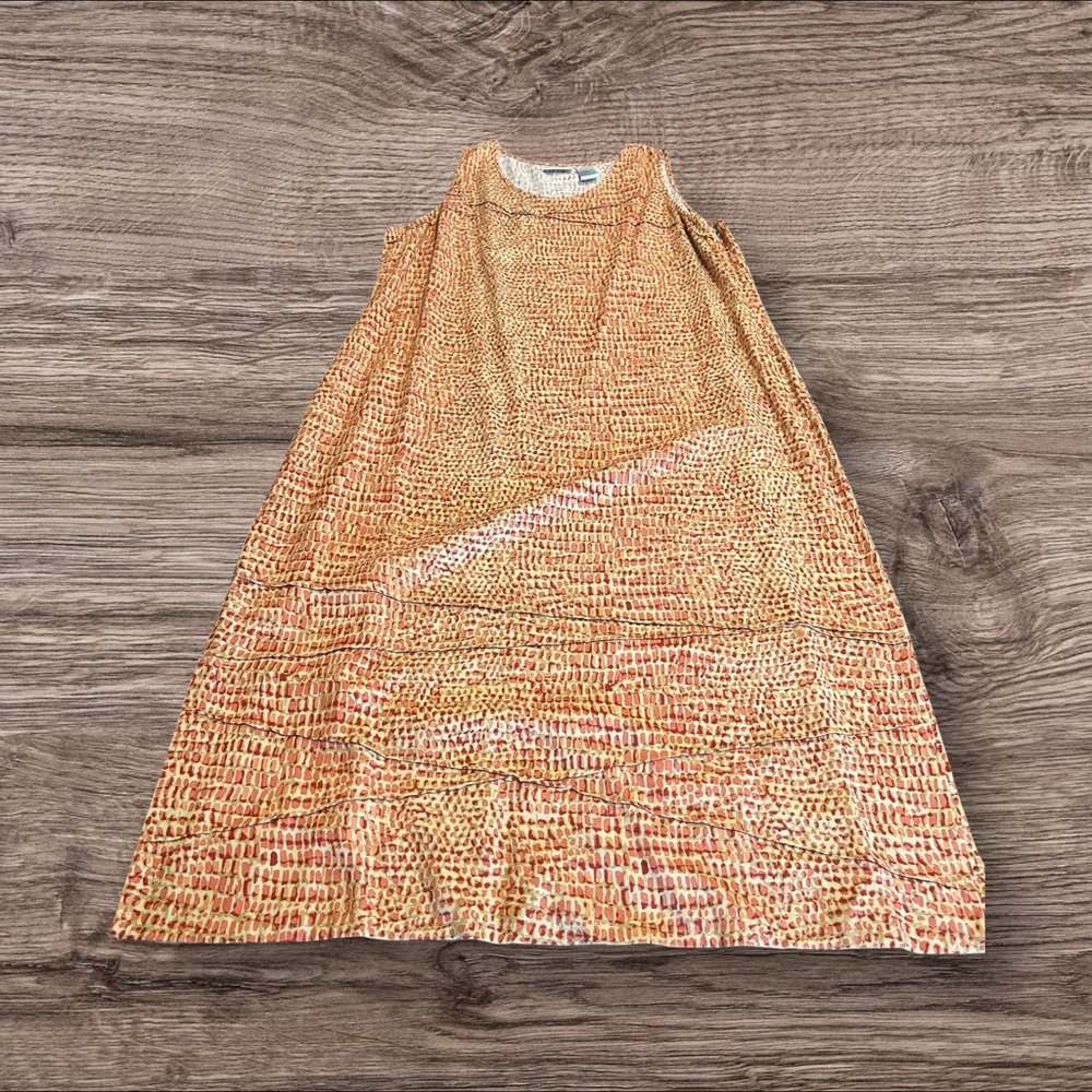 Napa Valley Sleeveless Print Linen Blend Maxi Dress Size 1X